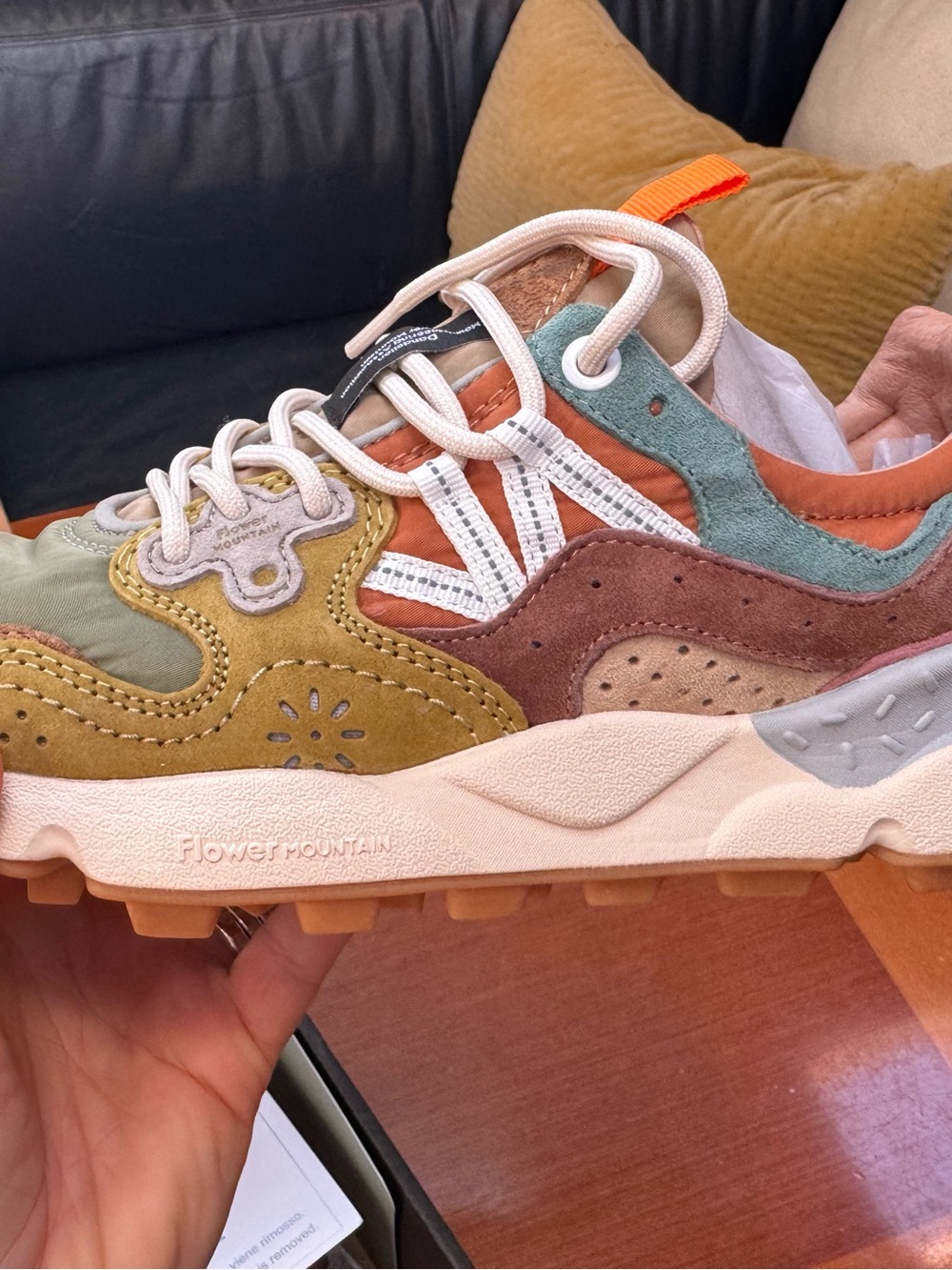 Flower Mountain Yamano 3 Uni. Suede - Brown, Taupe, Ocher.